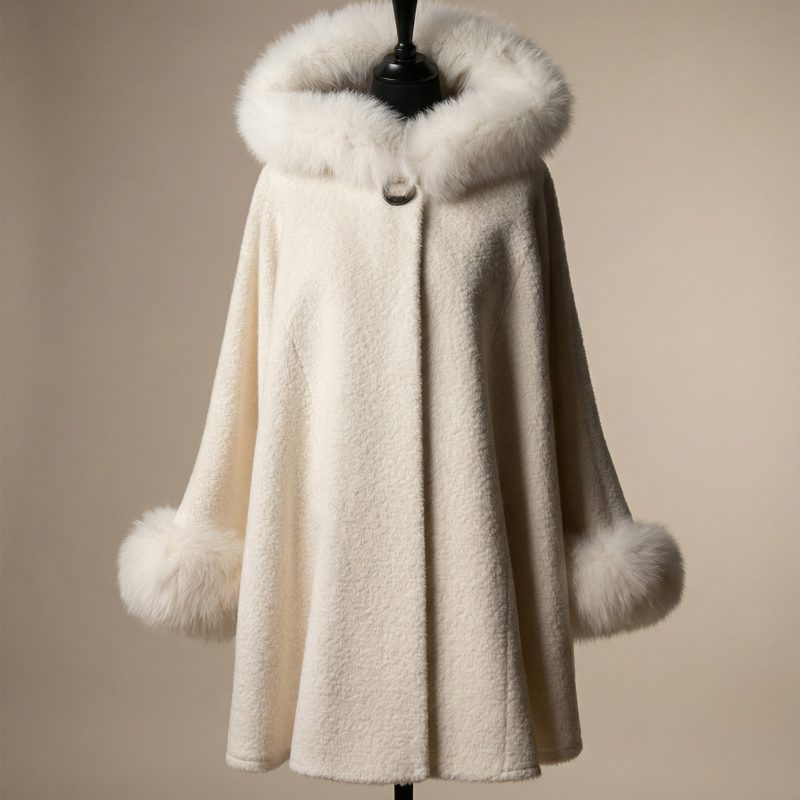 Trapper/Aviator Leather Hat with Beaver Trim